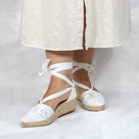 Sandalias alpargatas de cuña cerradas colección Ibiza