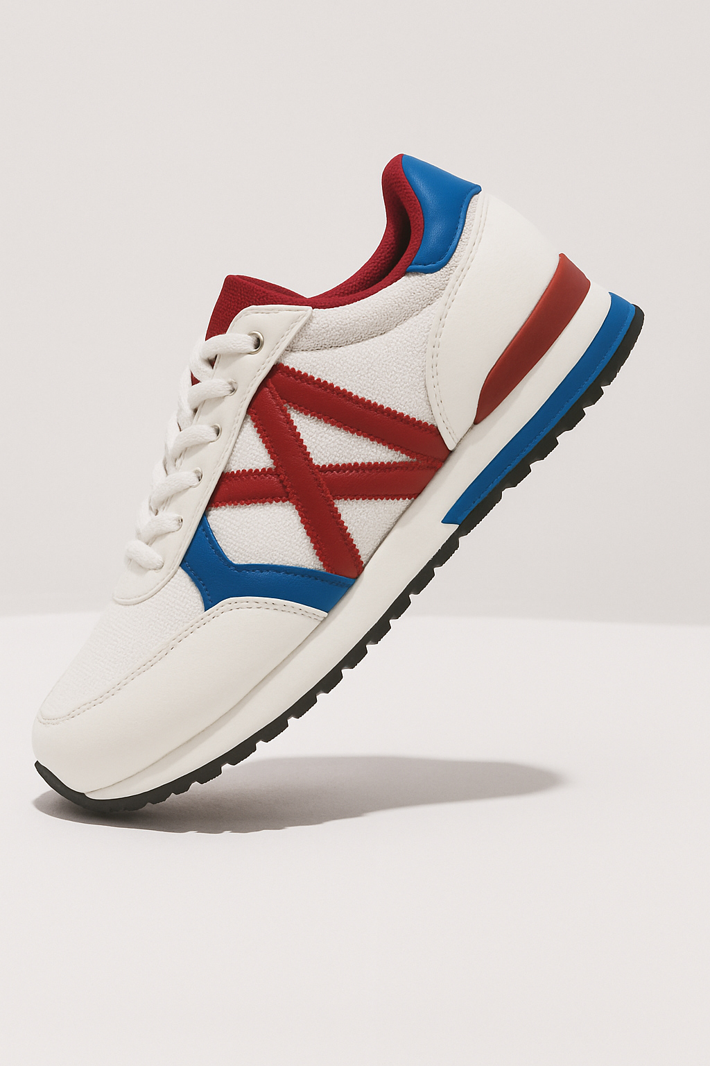 Zapatillas deportivas blanco, rojo y azul
