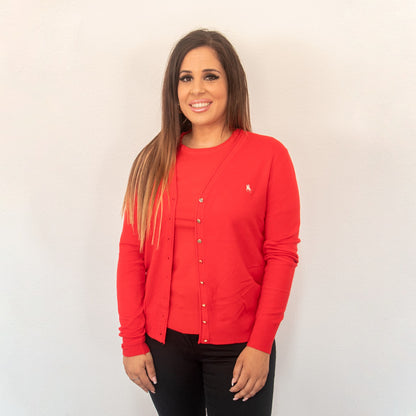 Conjunto jersey manga corta con rebeca