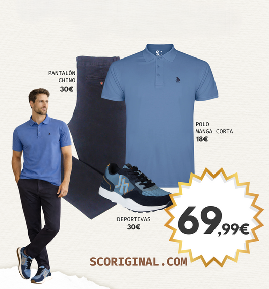 Conjunto 4 polo, chino y deportivas
