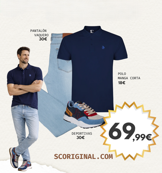 Conjunto 5 polo, chino y deportivas