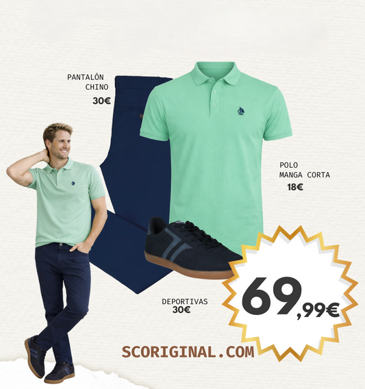 Conjunto 7 polo, chino y deportivas