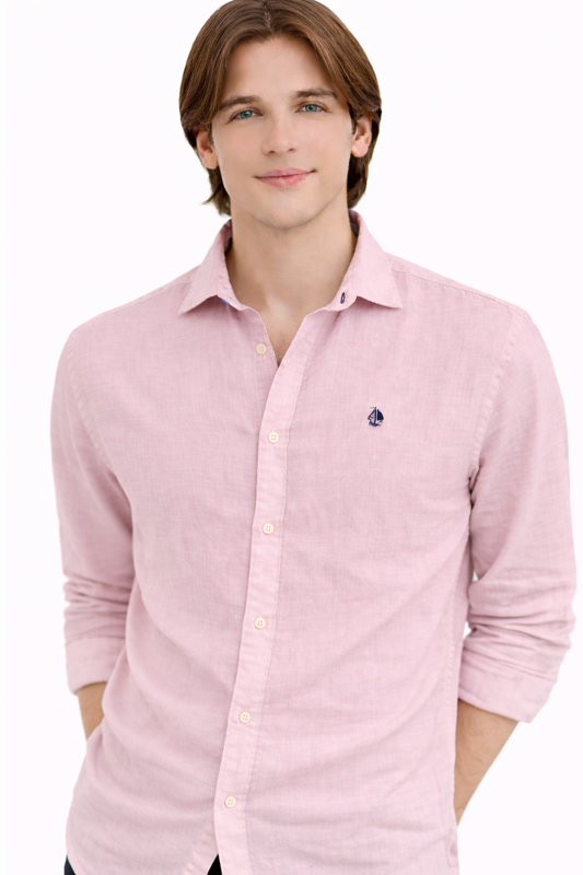 Camisa Lino de hombre RosaP
