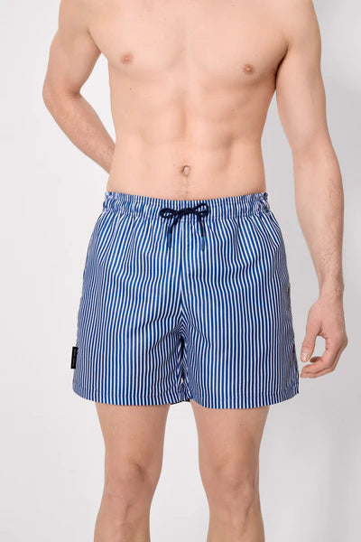 Bañador estampado rayas azul Ysabel Mora