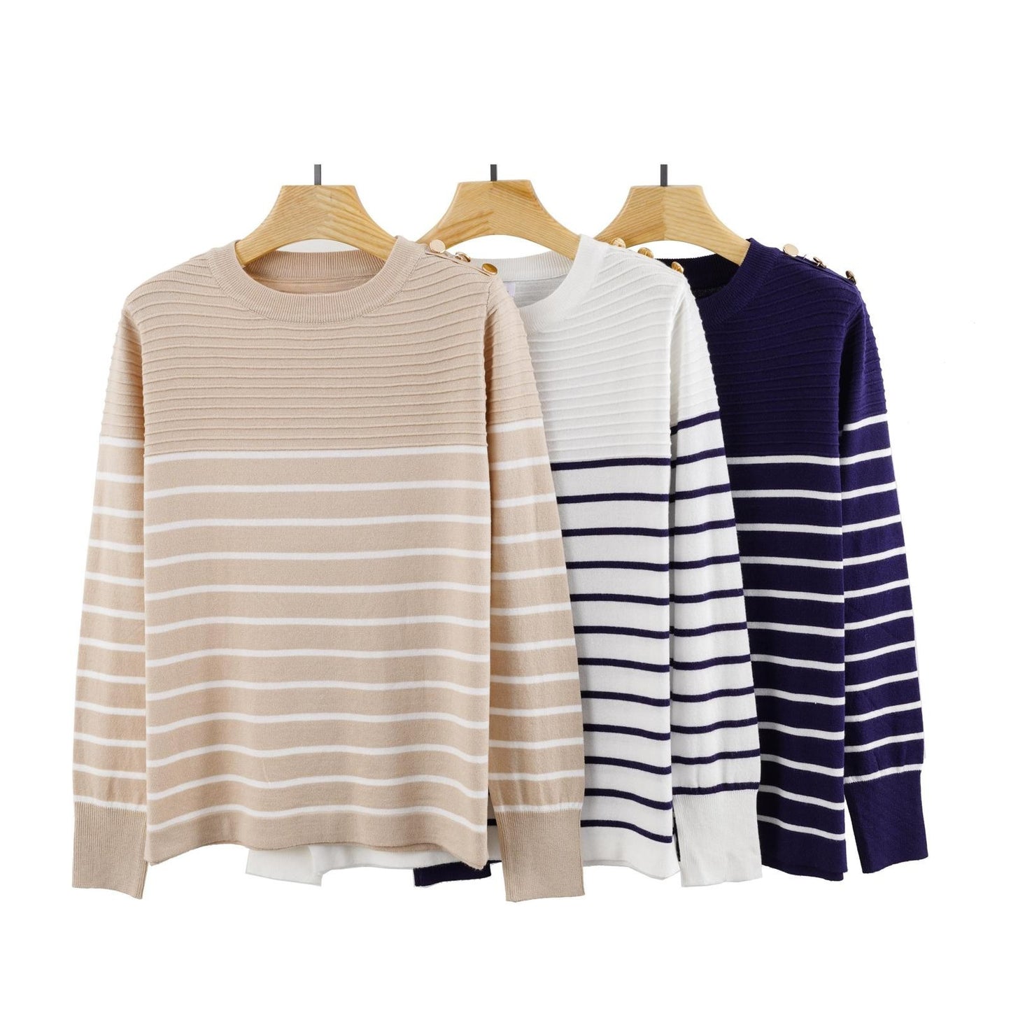 Jersey rayas con botones
