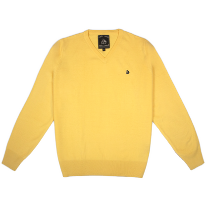 Jersey Hombre Cuello Pico Amarillo