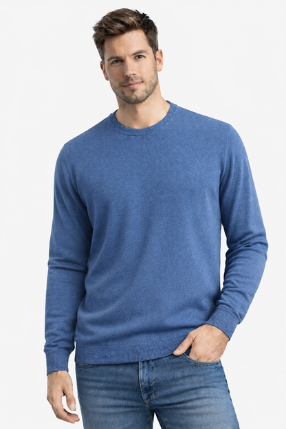 Jersey cuello redondo básico Royal