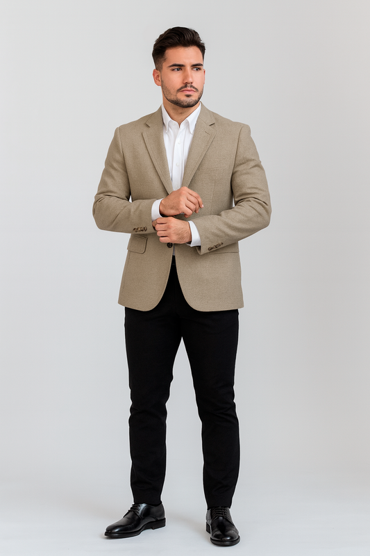 Americana espiga beige