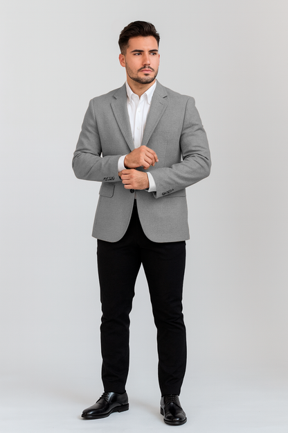 Americana espiga gris