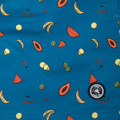 Bañador Azul estampado frutas
