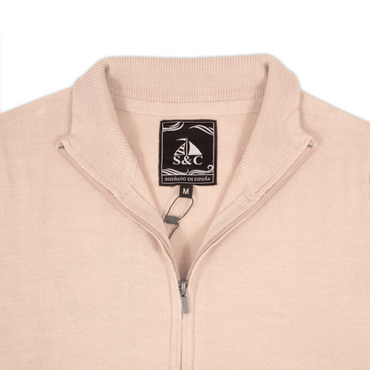 Chaqueta Hombre de Punto Beige