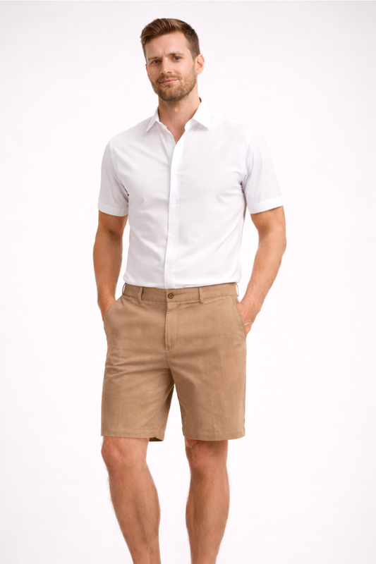 Bermuda Micro Punto Marrón