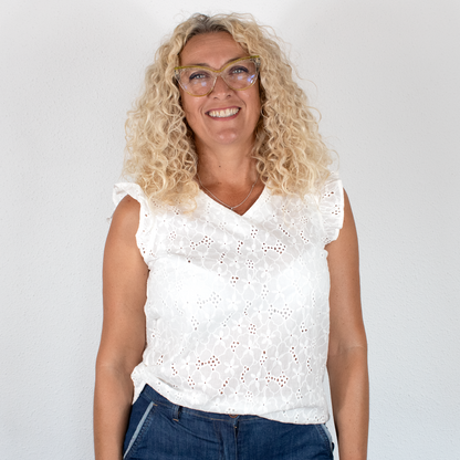 Blusa cuello pico