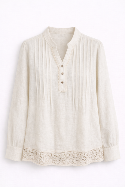 Blusa blanca con botones