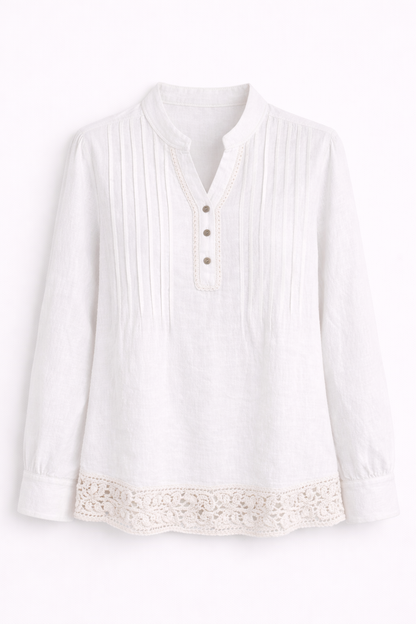 Blusa blanca con botones