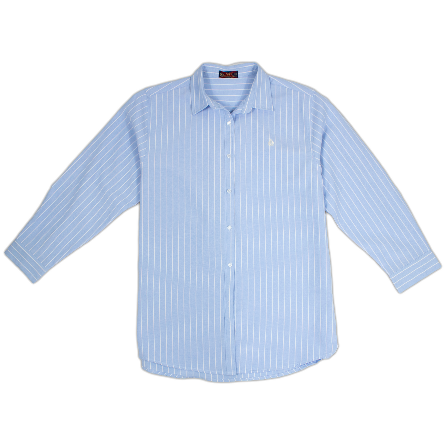 Camisa oversize de mujer Azul Rayas