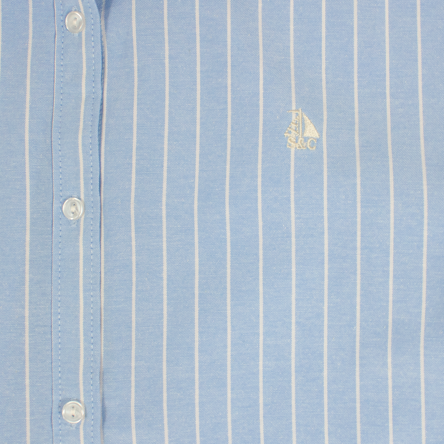 Camisa oversize de mujer Azul Rayas
