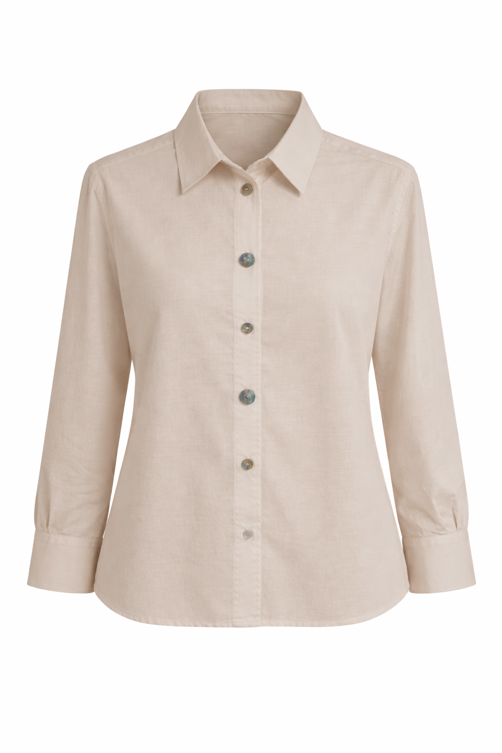 Camisa lisa blanca botones