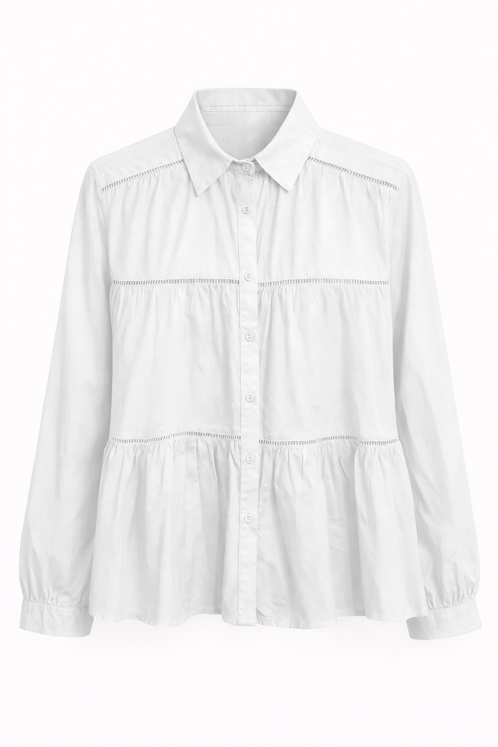 Camisa Beige con volantes