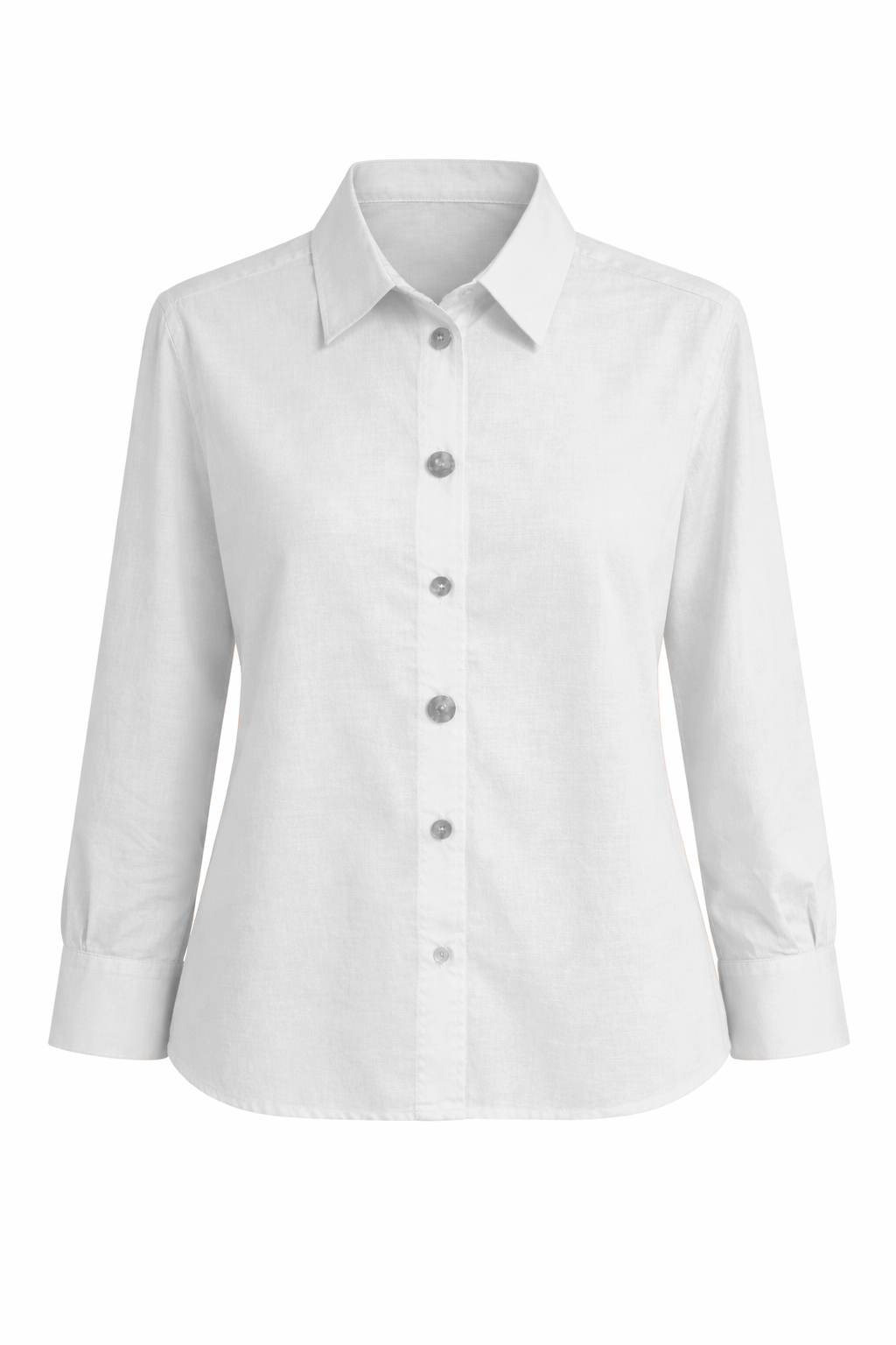 Camisa lisa blanca botones