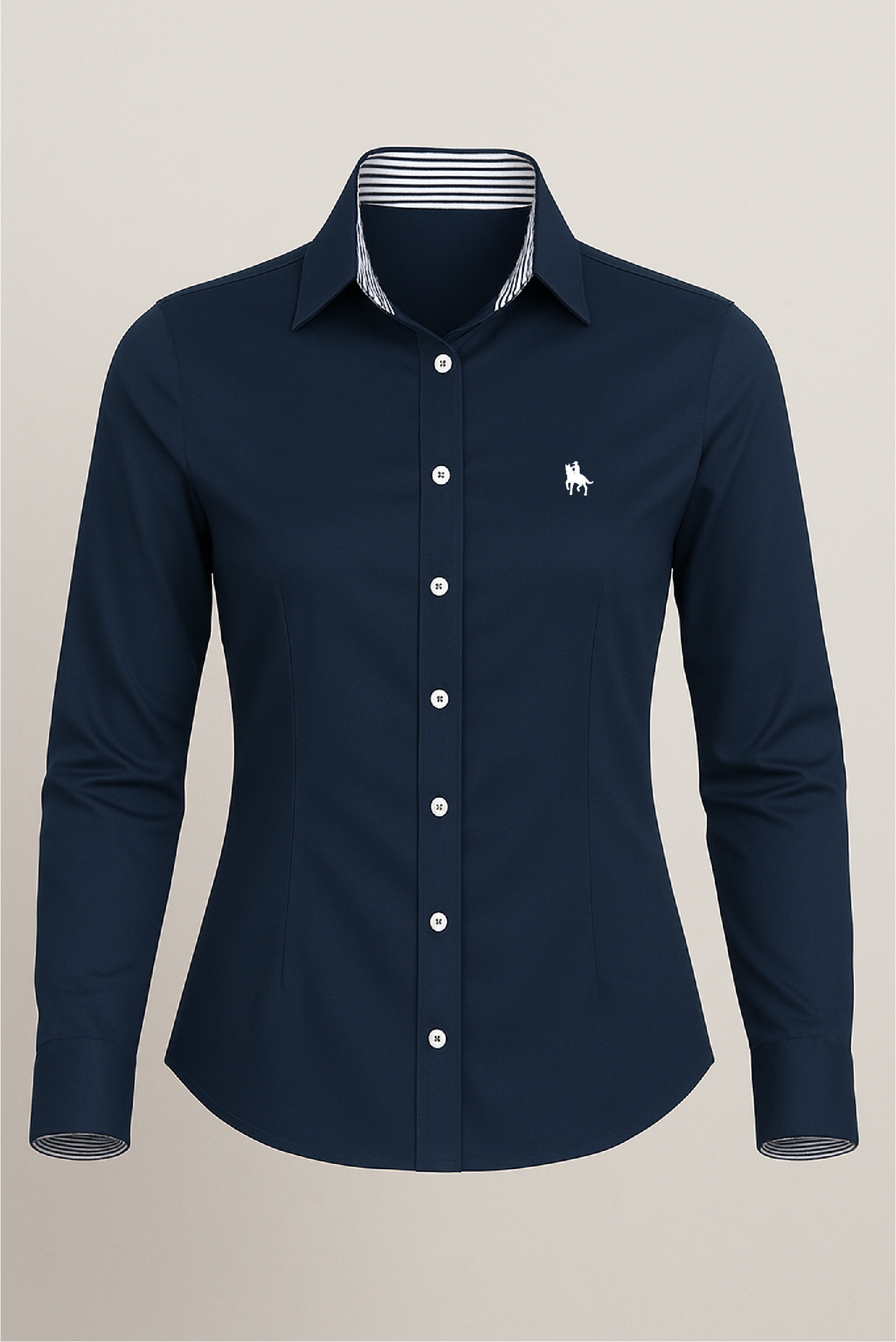 Camisa mujer lisa marino