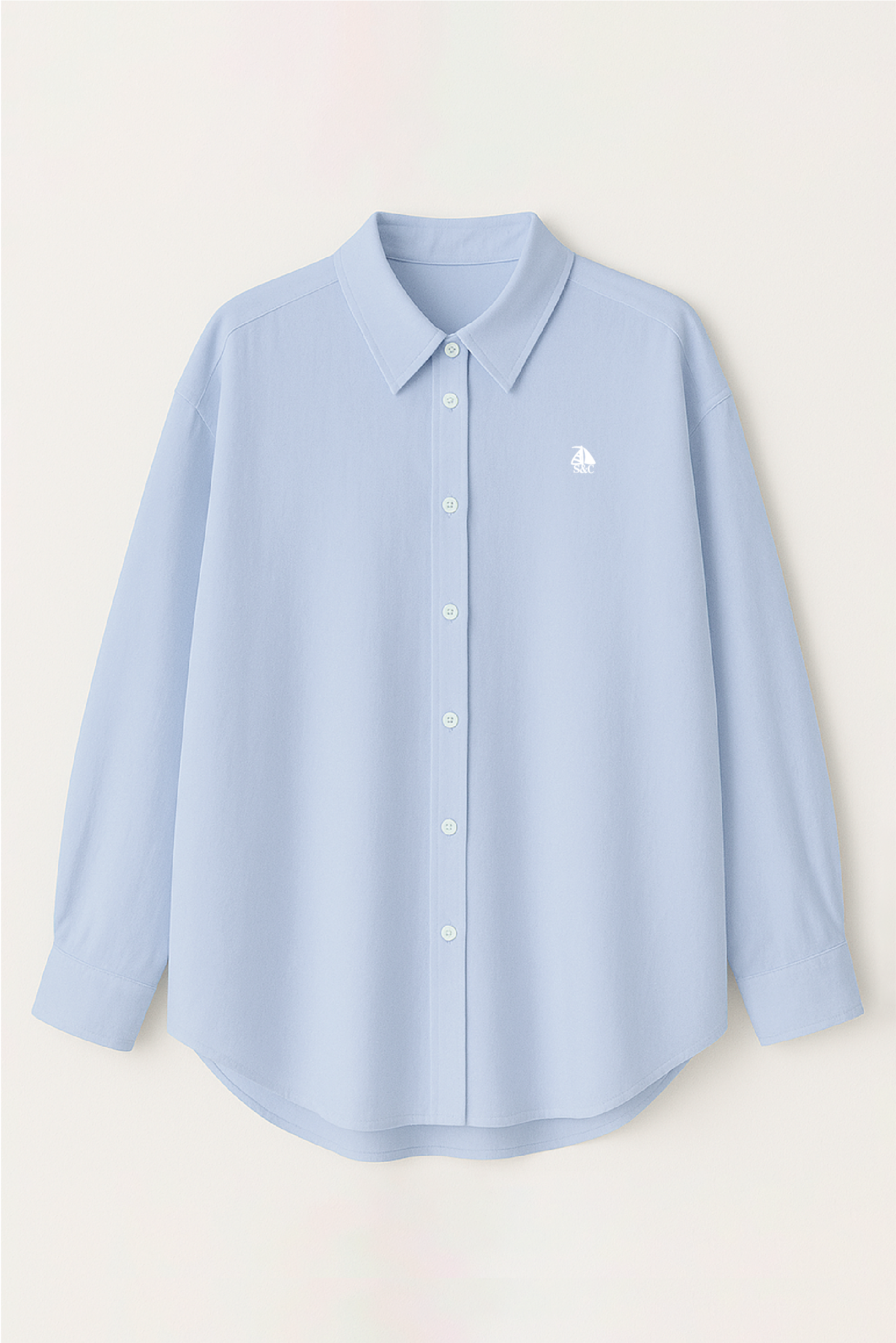 Camisa oversize de mujer Azul