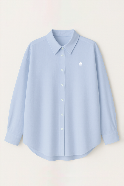 Camisa oversize de mujer Azul