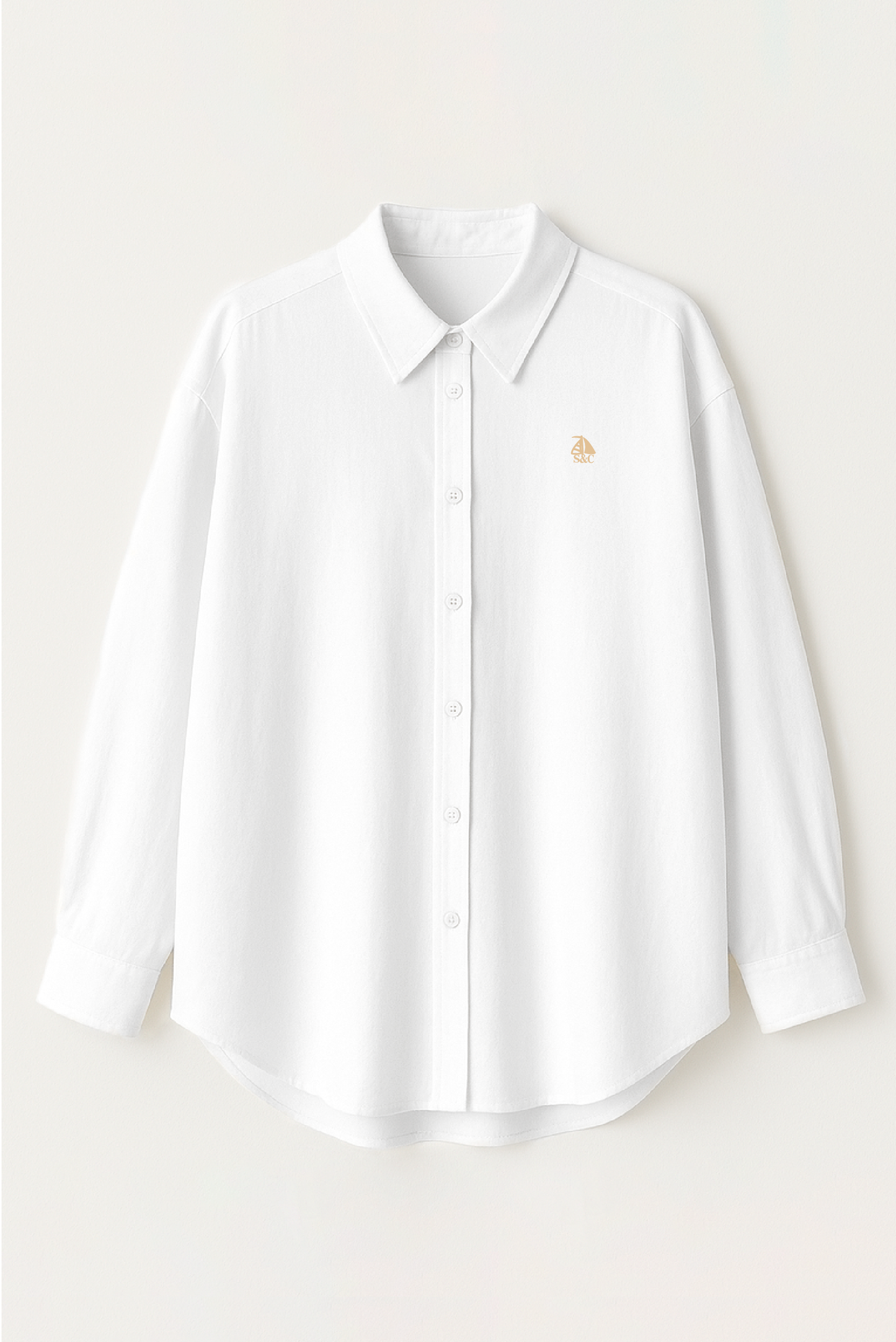 Camisa oversize de mujer Blanca