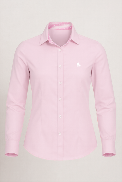 Camisa mujer lisa rosa