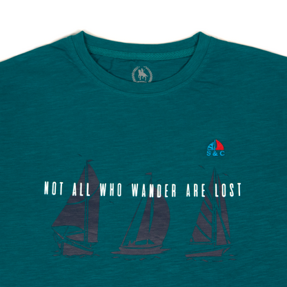 Camiseta Barcos Verde