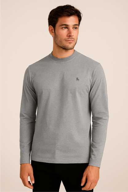 Camiseta Manga Larga Gris