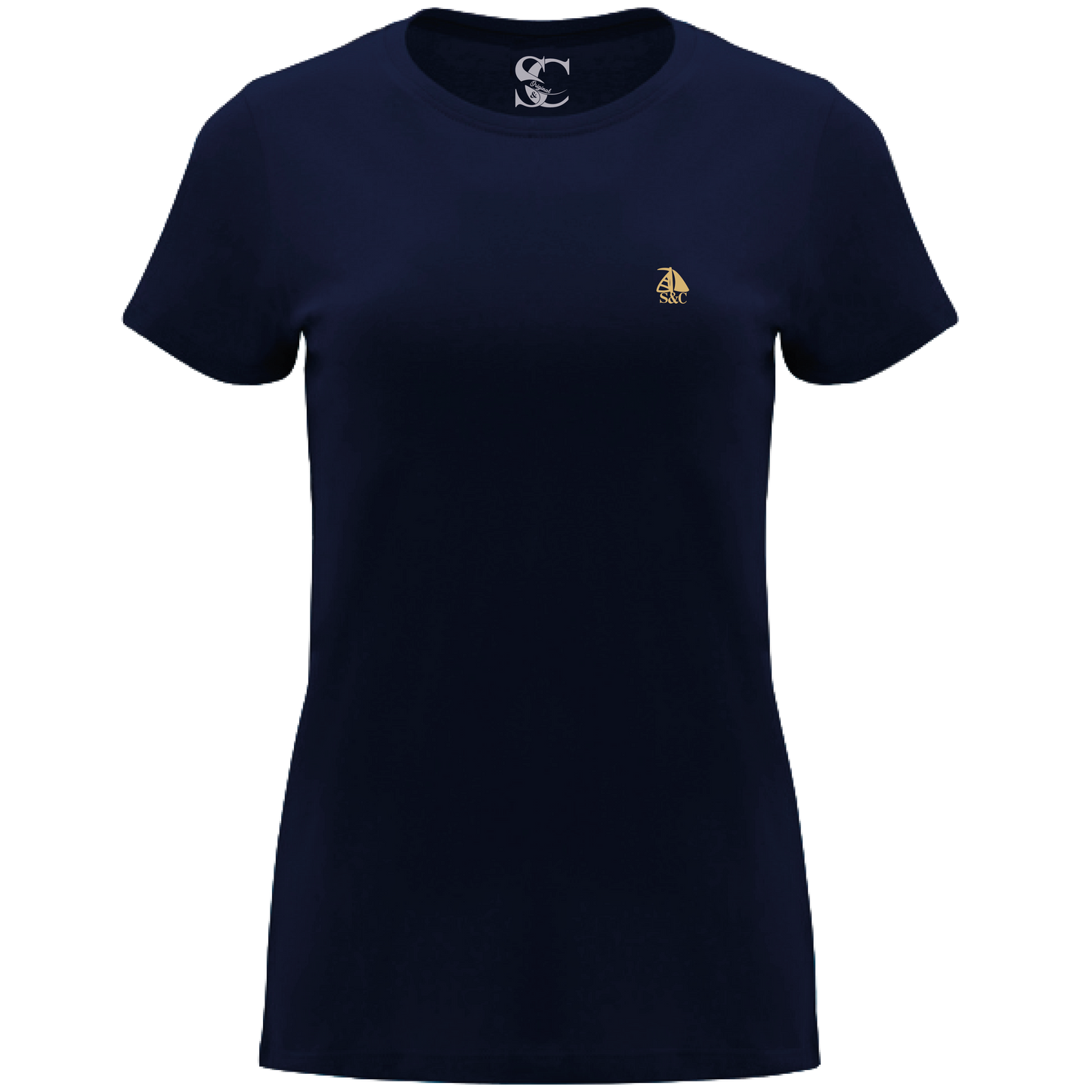 Camiseta manga corta cuello redondo Azul Marino