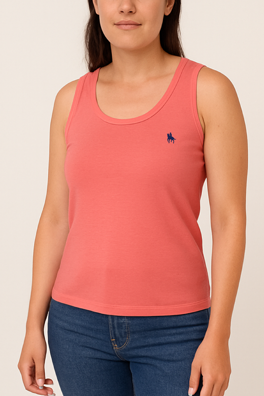 Camiseta de tirantes coral