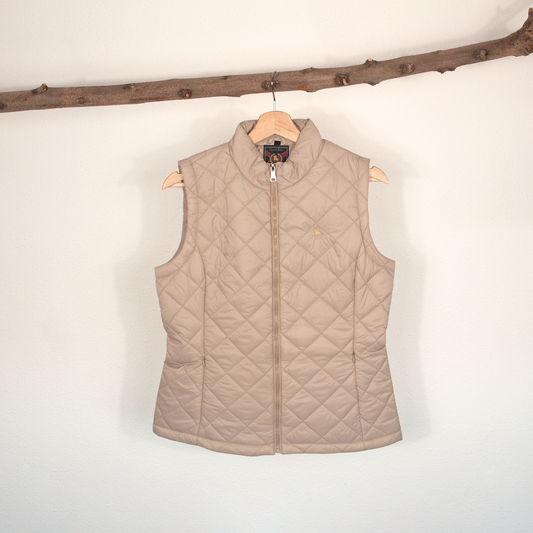Chaleco Acolchado de Mujer Beige
