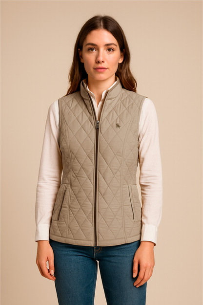 Chaleco modelo Alba Beige