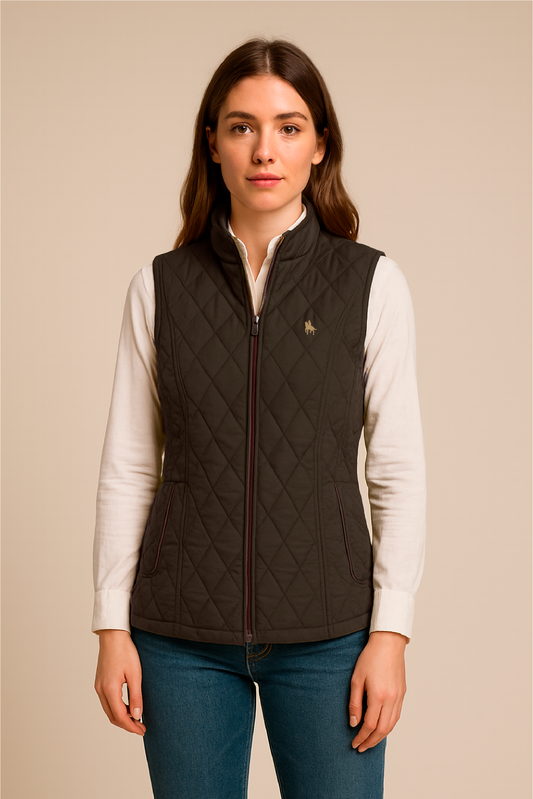 Chaleco modelo Alba Marrón