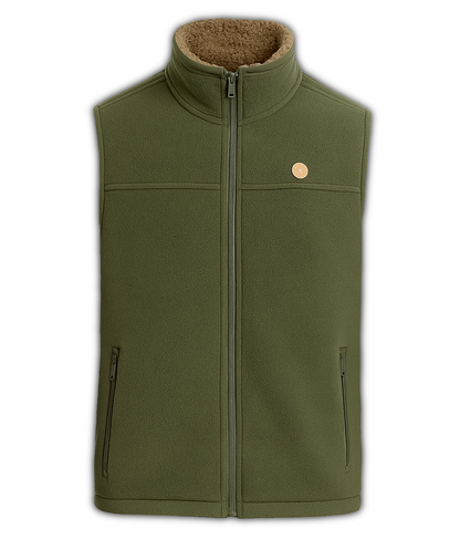 Chaleco forro polar kaki