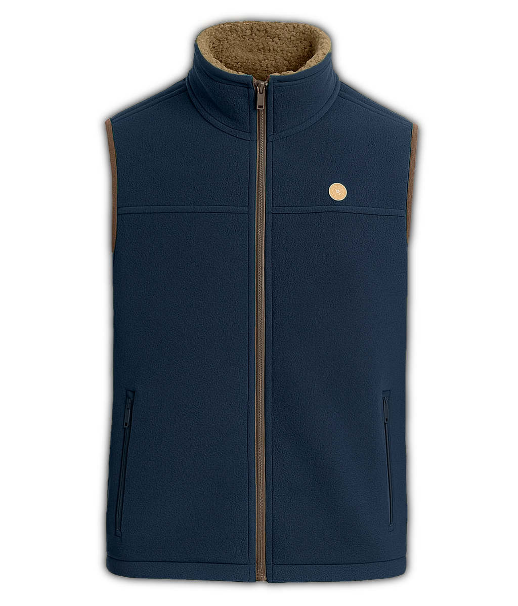 Chaleco forro polar marino