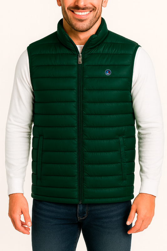 Chaleco LETUR acolchado de hombre verde