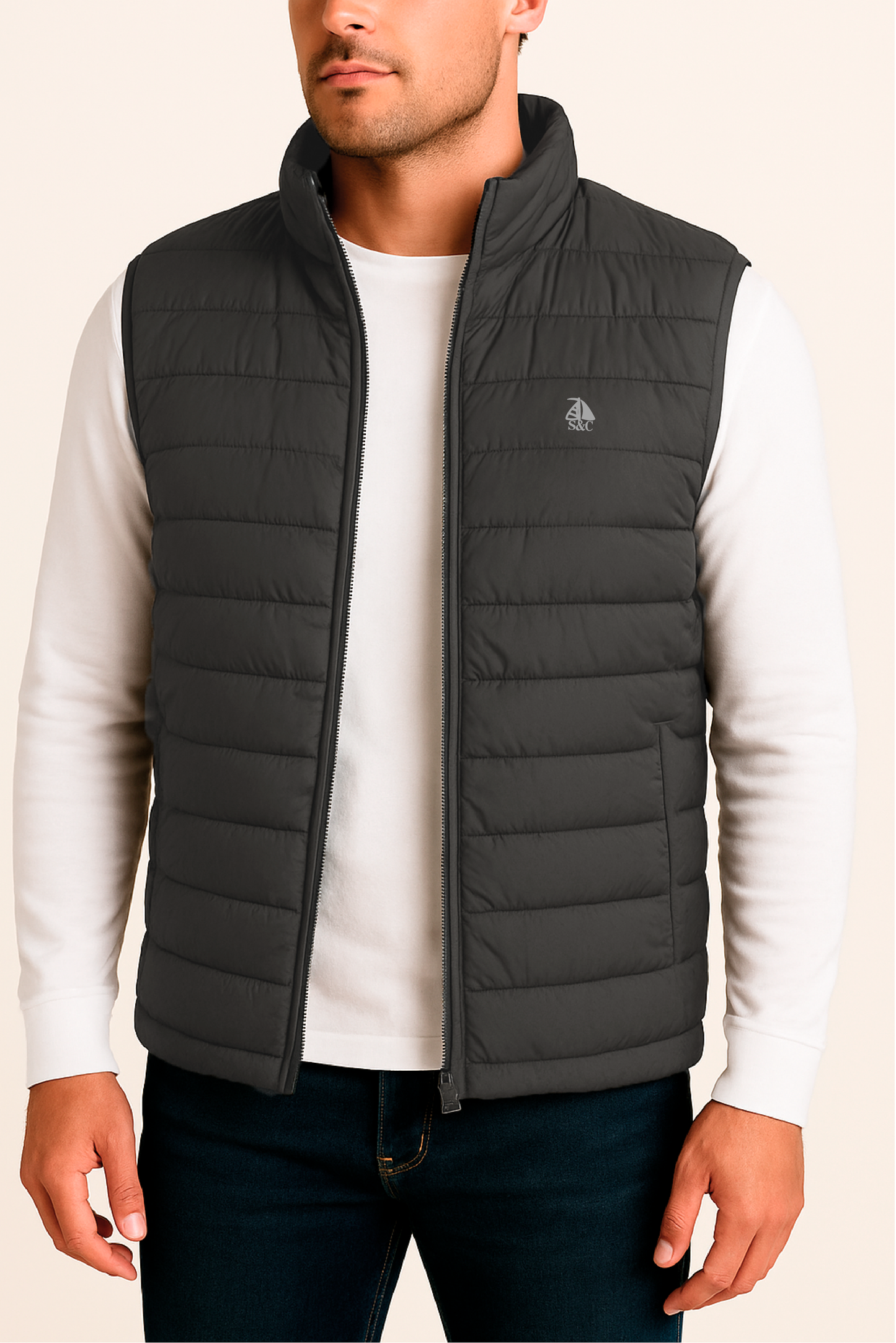 Chaleco acolchado Ebano