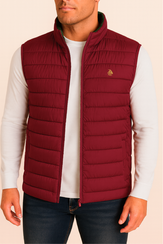 Chaleco acolchado Granate