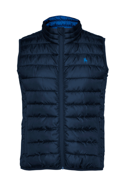 Chaleco azul marino acolchado mujer tacto pluma