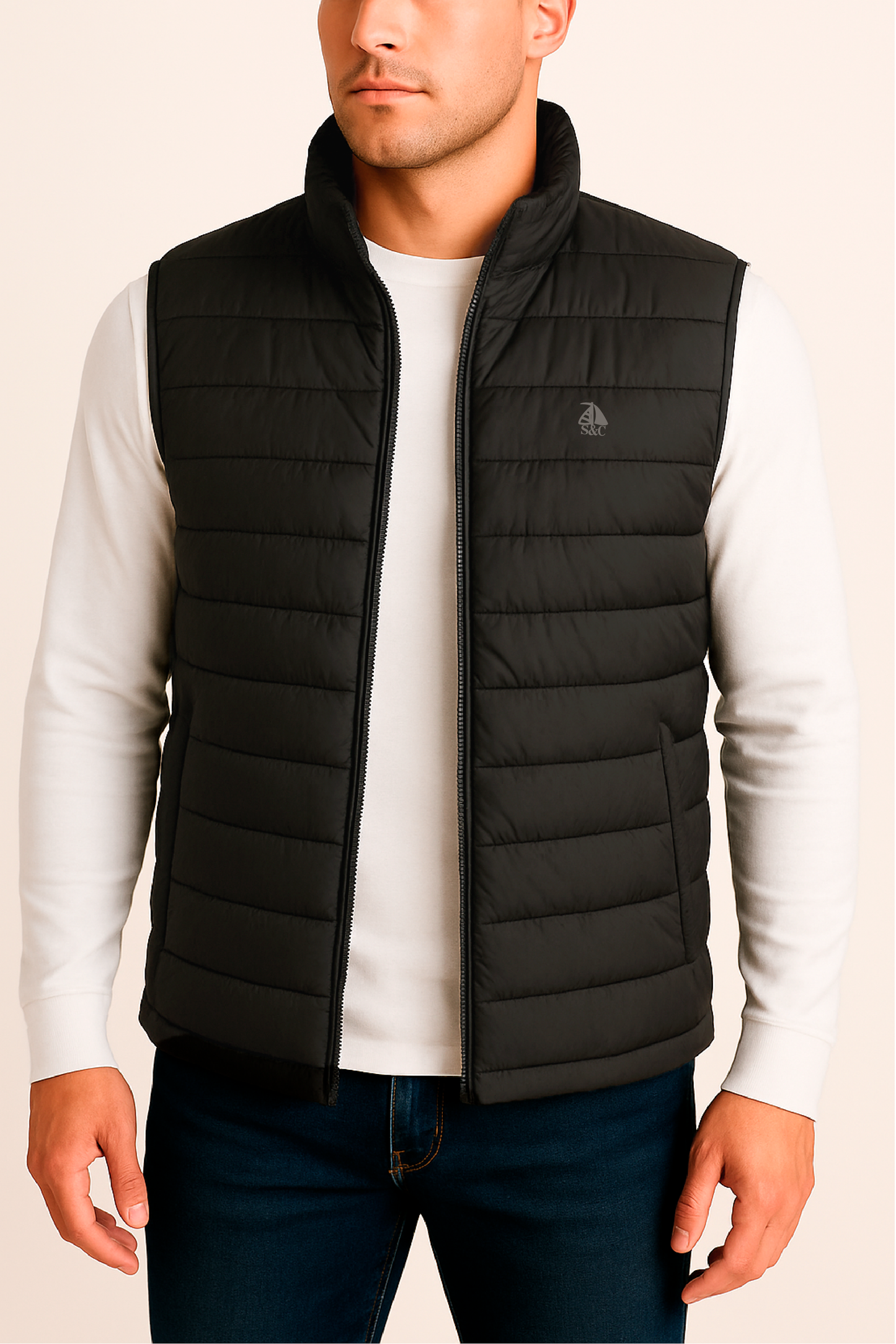 Chaleco acolchado Negro