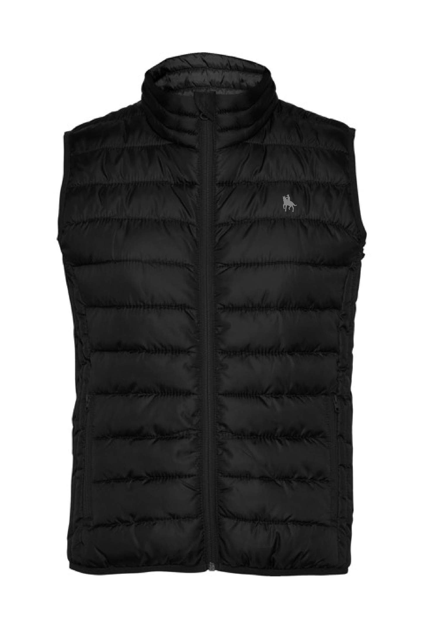 Chaleco negro acolchado mujer tacto pluma