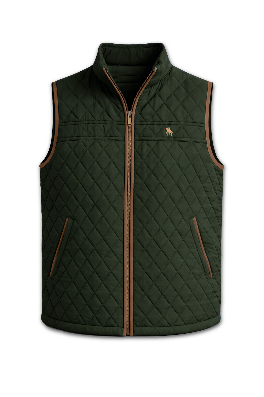 Chaleco modelo rombos Verde