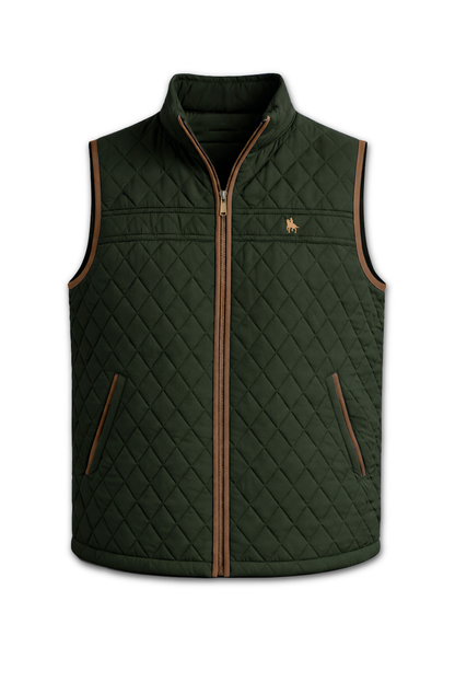 Chaleco modelo rombos Verde