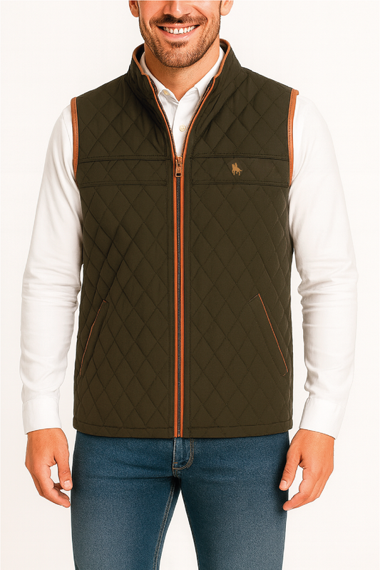 Chaleco modelo rombos Verde