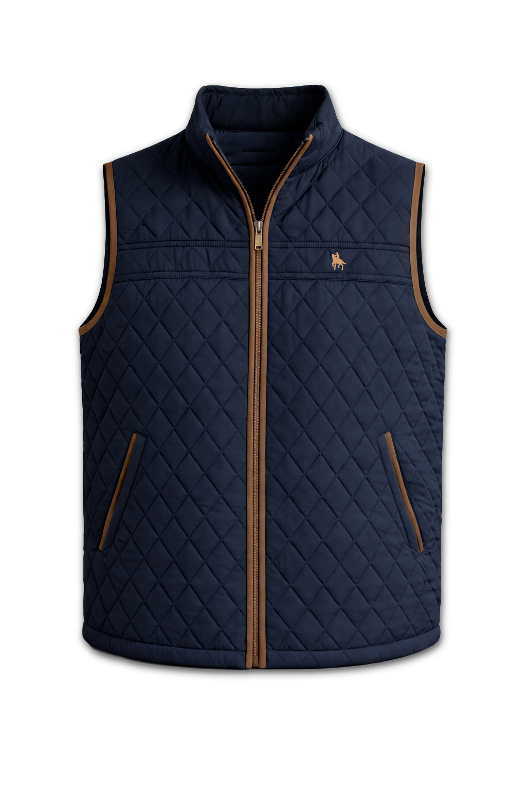 Chaleco modelo rombos Marino