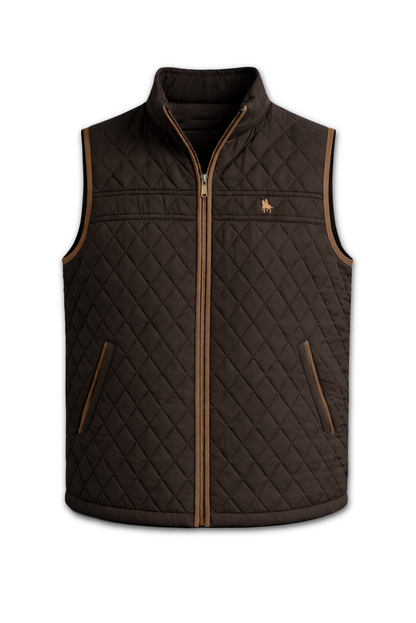 Chaleco modelo rombos Marrón