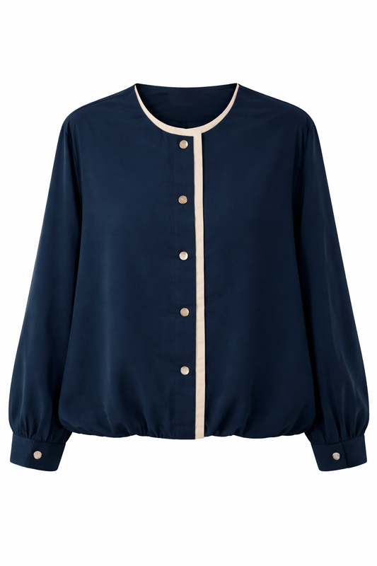 Chaqueta azul marino mujer